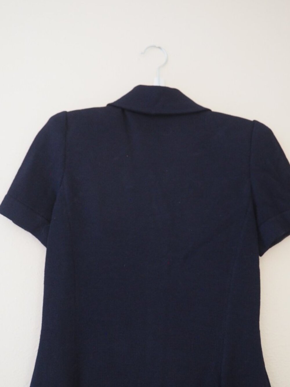 Vintage St. John Collection by Marie Gray Navy Blue Short Sleeve Dress - Picture 7 of 7